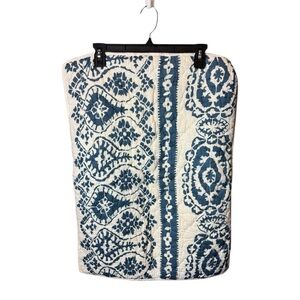 Lot of 2 Pottery Barn Pillow Shams Blue Cream